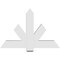 Ekena Millwork Kennewick Architectural Grade PVC Gable Bracket, 48"W x 32"H x 4"D x 6"F, 16/12 Pitch GBP048X32X0406KEN00 - alternate 4